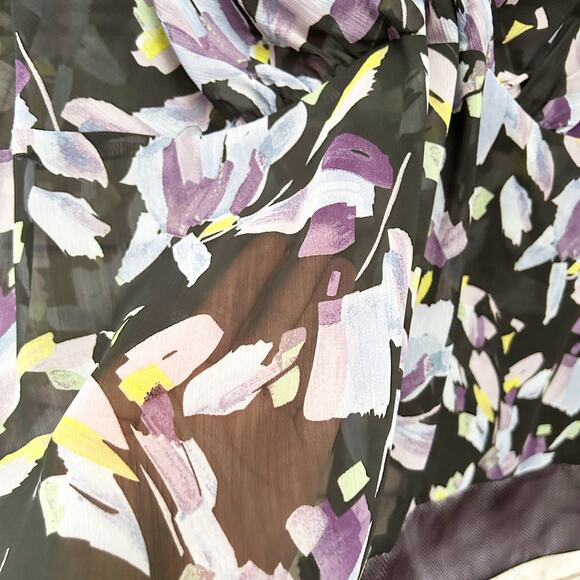 LANE BRYANT Sheer Floral Blouse Sz 18 20 1X - Picture 4 of 6